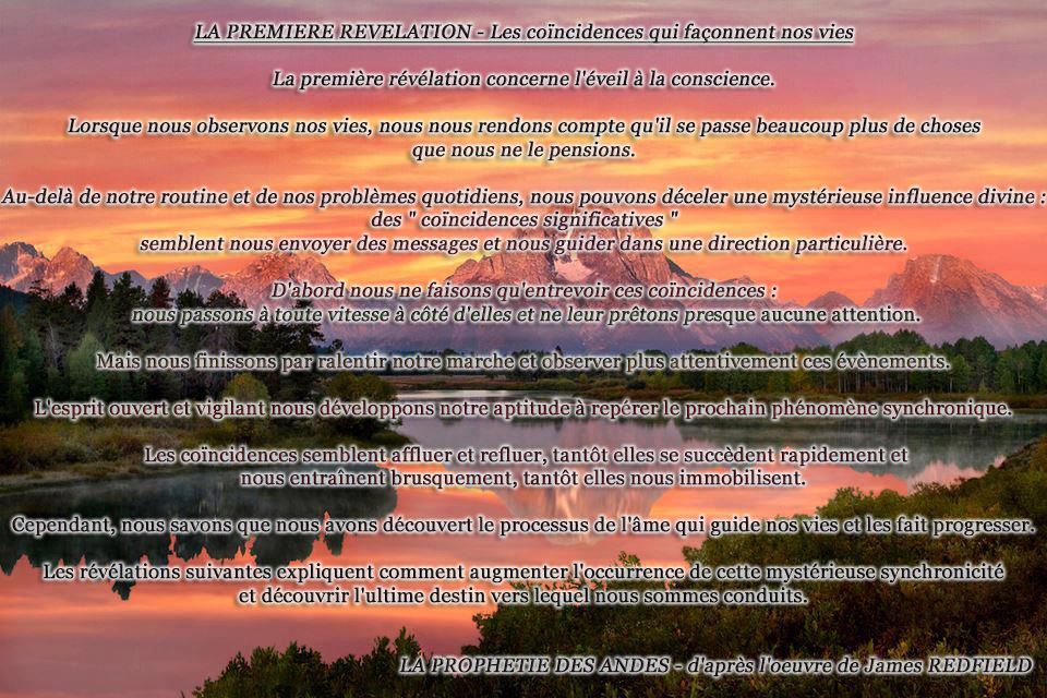 Les 9 Révélations De La Prophétie Des Andes Prophéties des Andes - Première Révélation